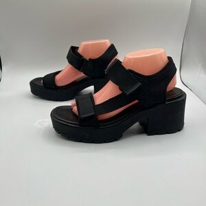 Vagabond Shoemakers Black Platform Sandals | Chunky Lug Sole | EU